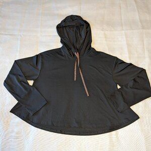 Fabletics Women's Black‎ Mesh Pullover Hoodie S